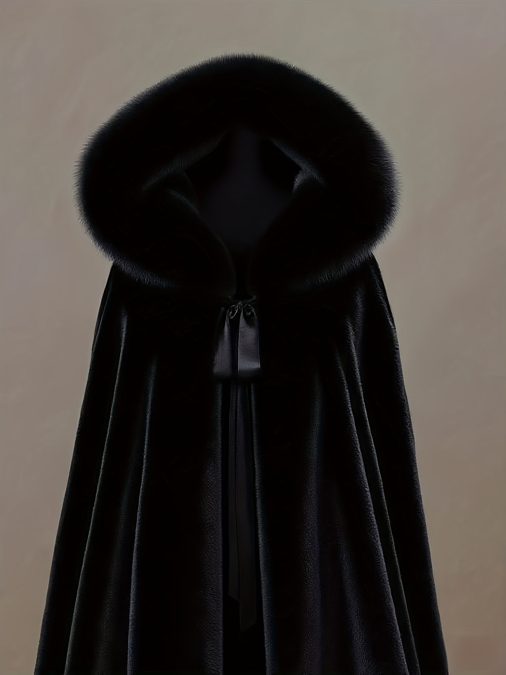 Plush Hooded Cape