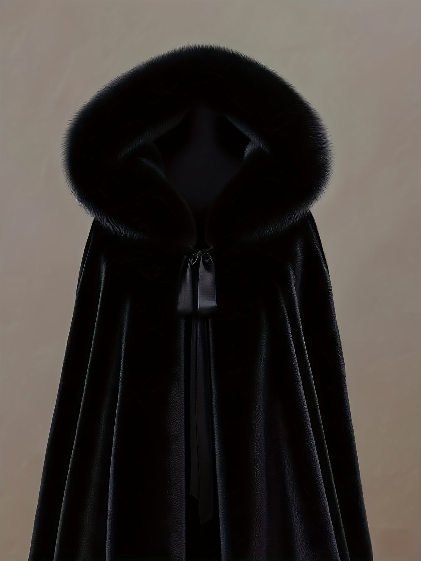 Plush Hooded Cape