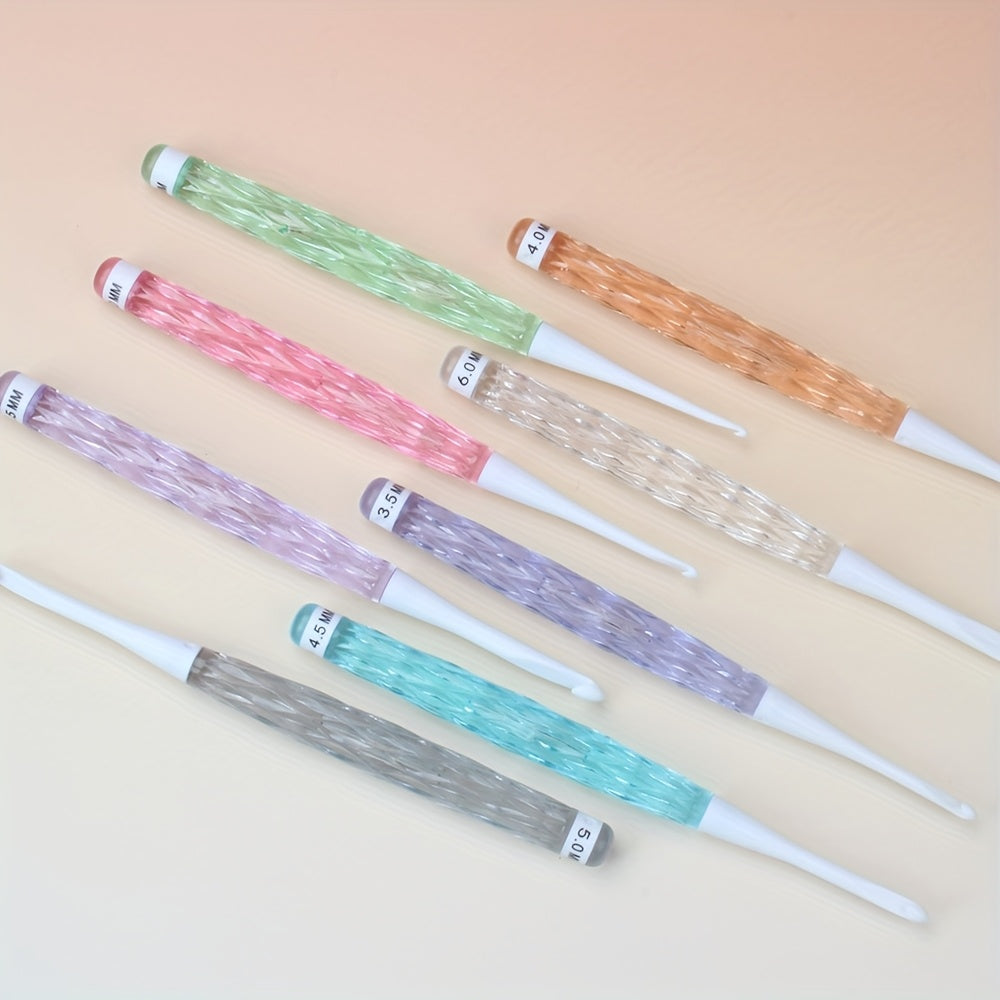 8pcs Candy-Colored Crochet Hook Set