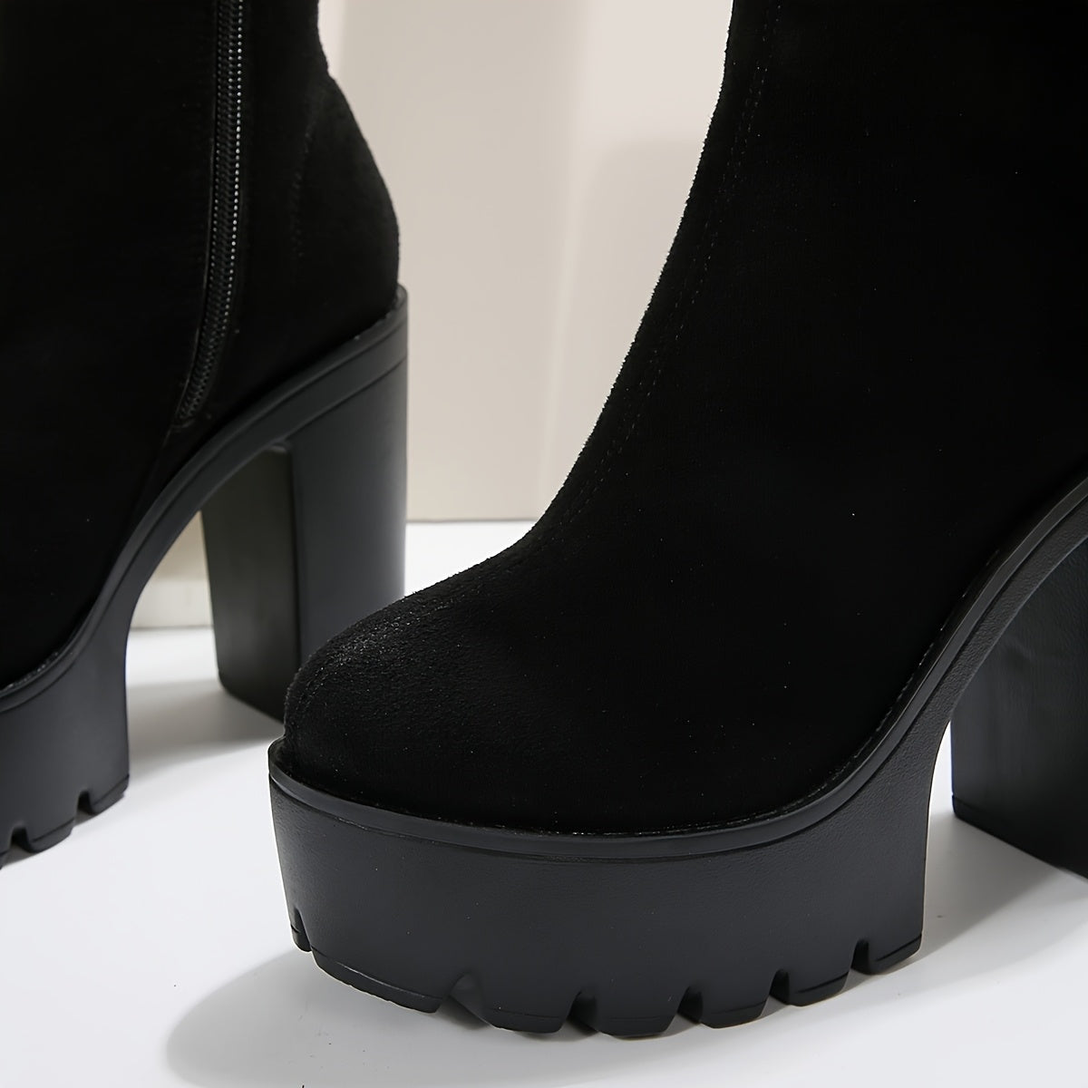 Chunky-Heeled Ankle Boots