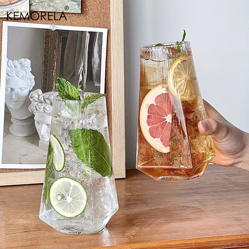 Vertical Geometric Highball Glass