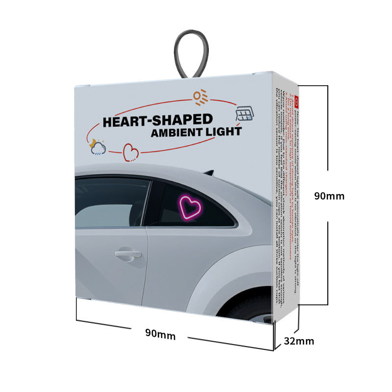 {2pcs} Car Interior Neon Heart Lights