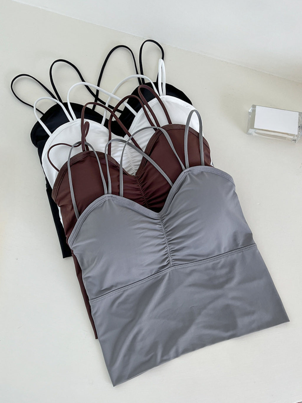 Set of 4 Sexy Lace-Back Camisoles