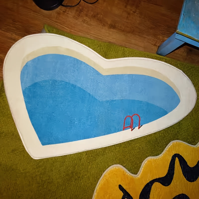 Heart-Shaped Pool Creative Mat