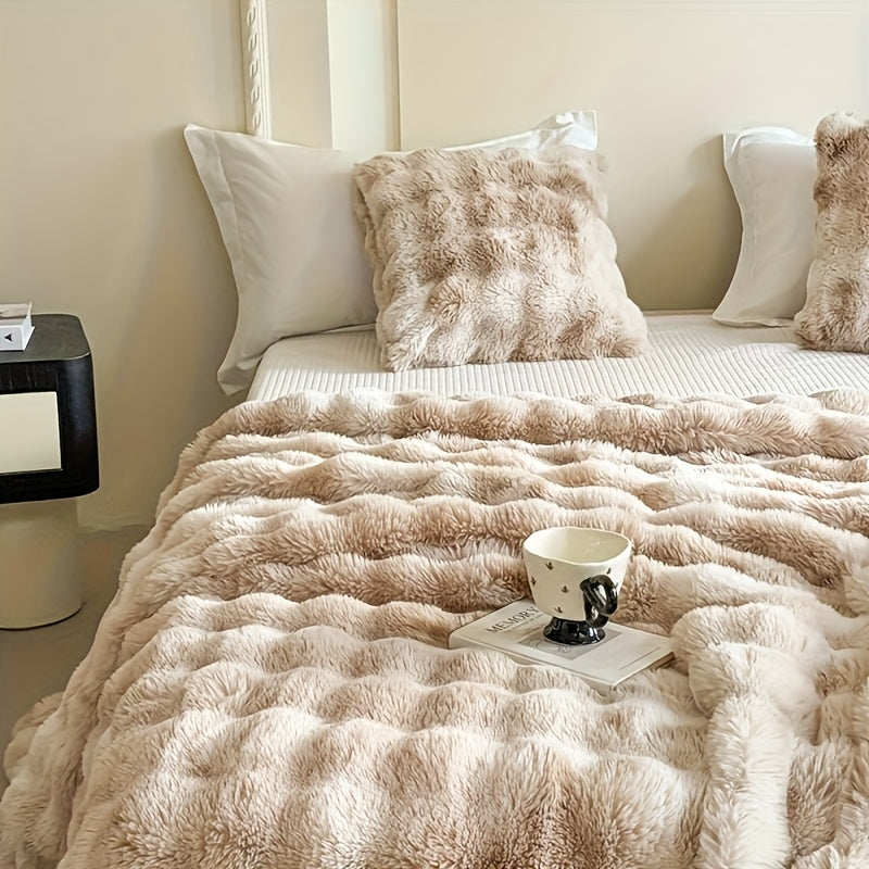 Faux Rabbit Fur Blanket