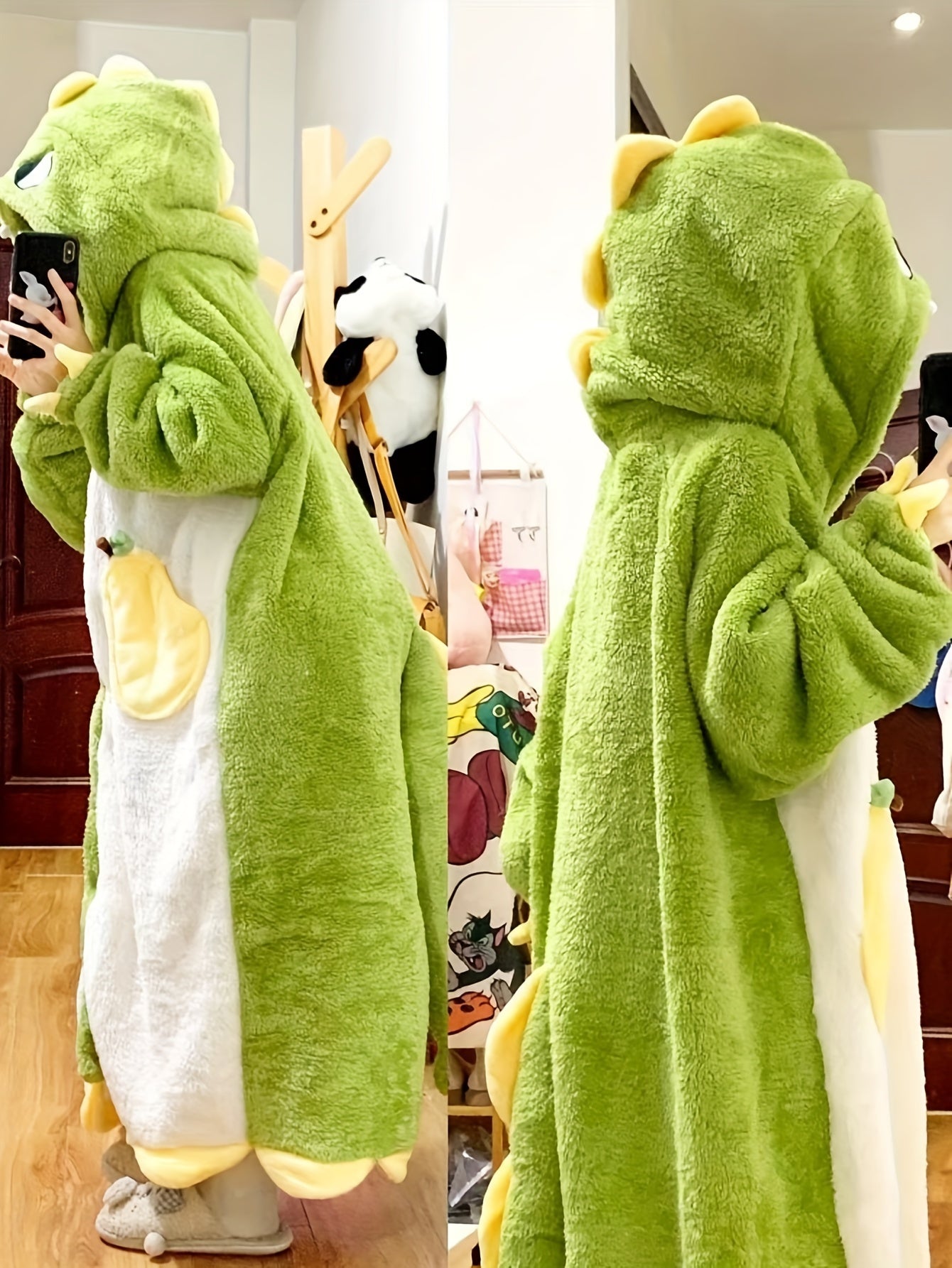 Dinosaur Fleece Robe
