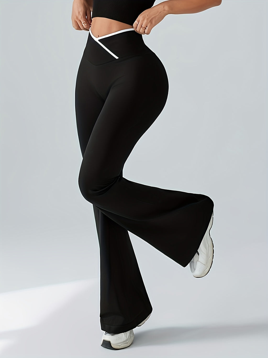 High-Waisted Flared Yoga Pants
