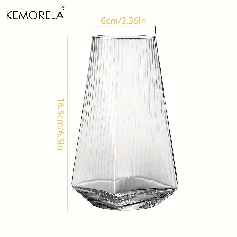 Vertical Geometric Highball Glass