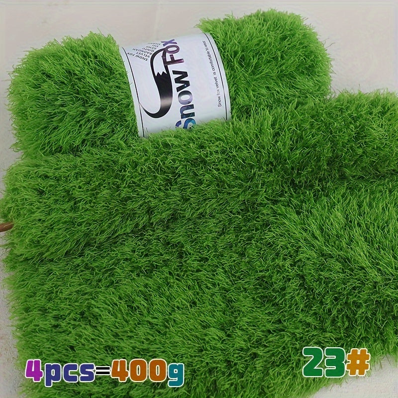 400g Lash Yarn Artificial Fur Fleece Yarn