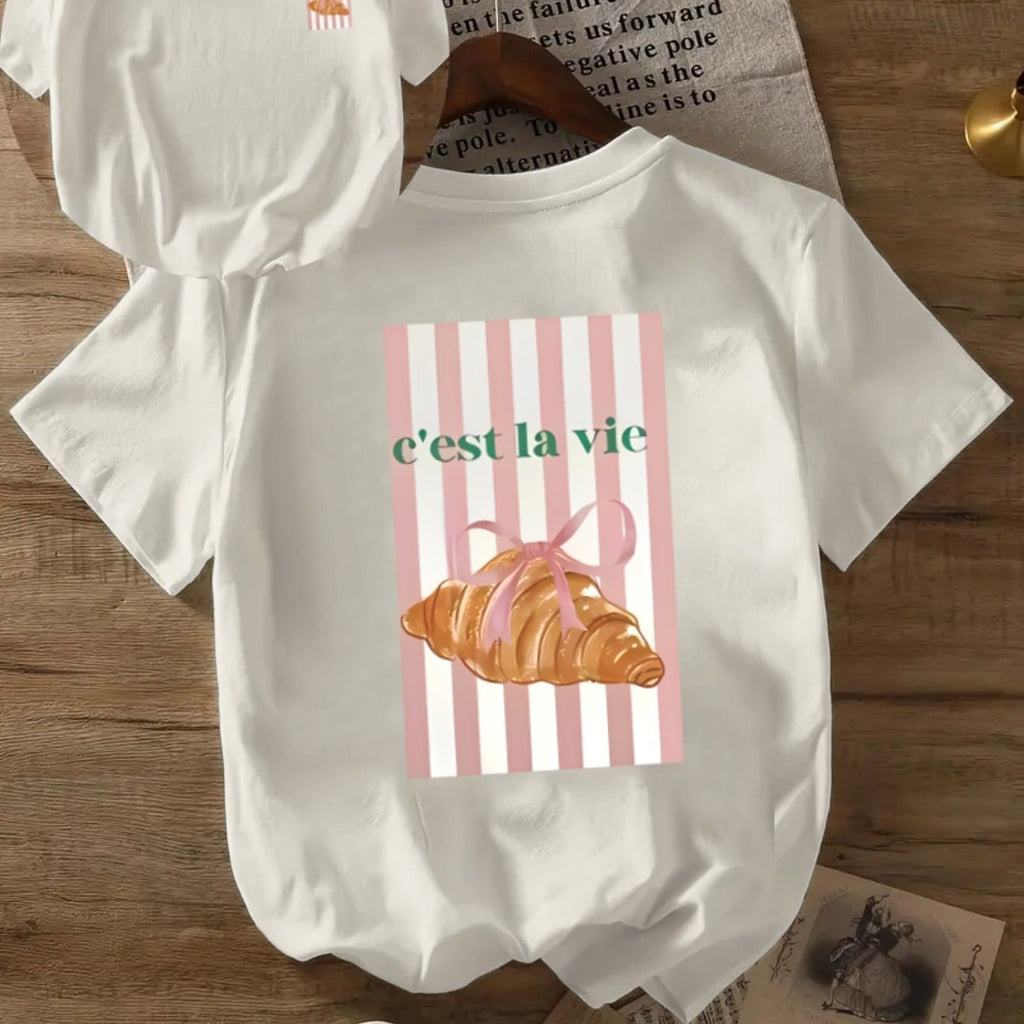 Casual Short Sleeve Crew Neck T-Shirt