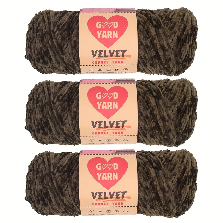 600g Big Chenille Velvet Yarn