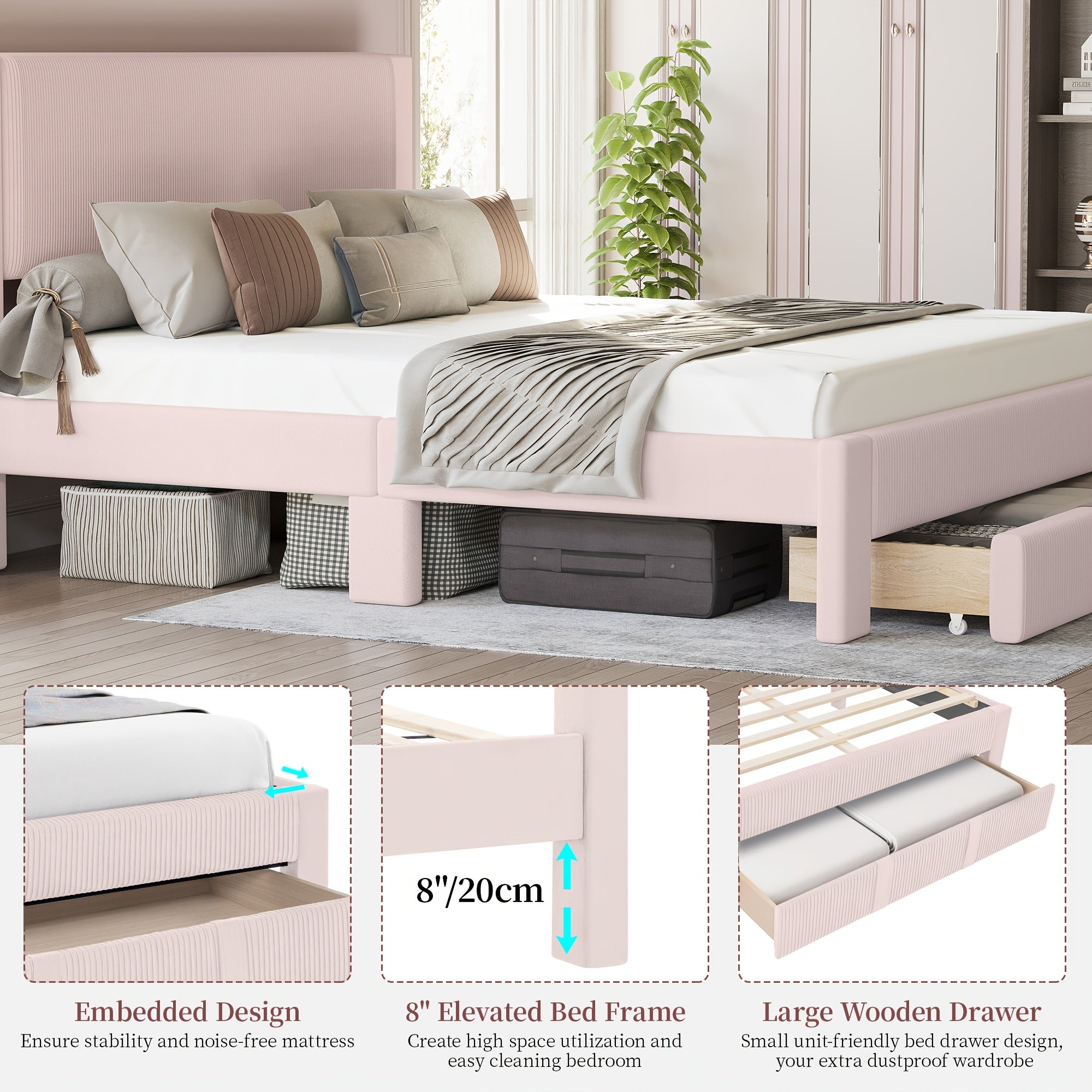 Bed Frame with Storage