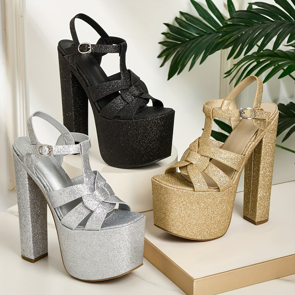 Platform High Heel Sandals