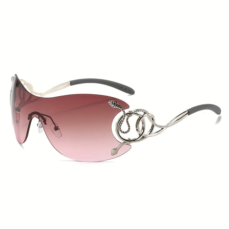 Frameless One-Piece Sunglasses