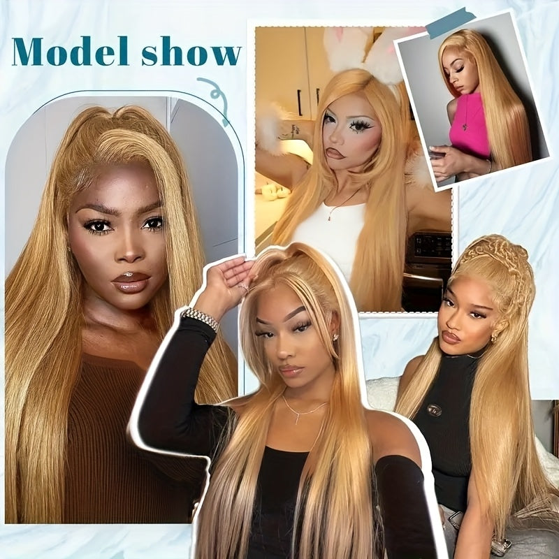 200% Density Honey Blonde Lace Front Wig