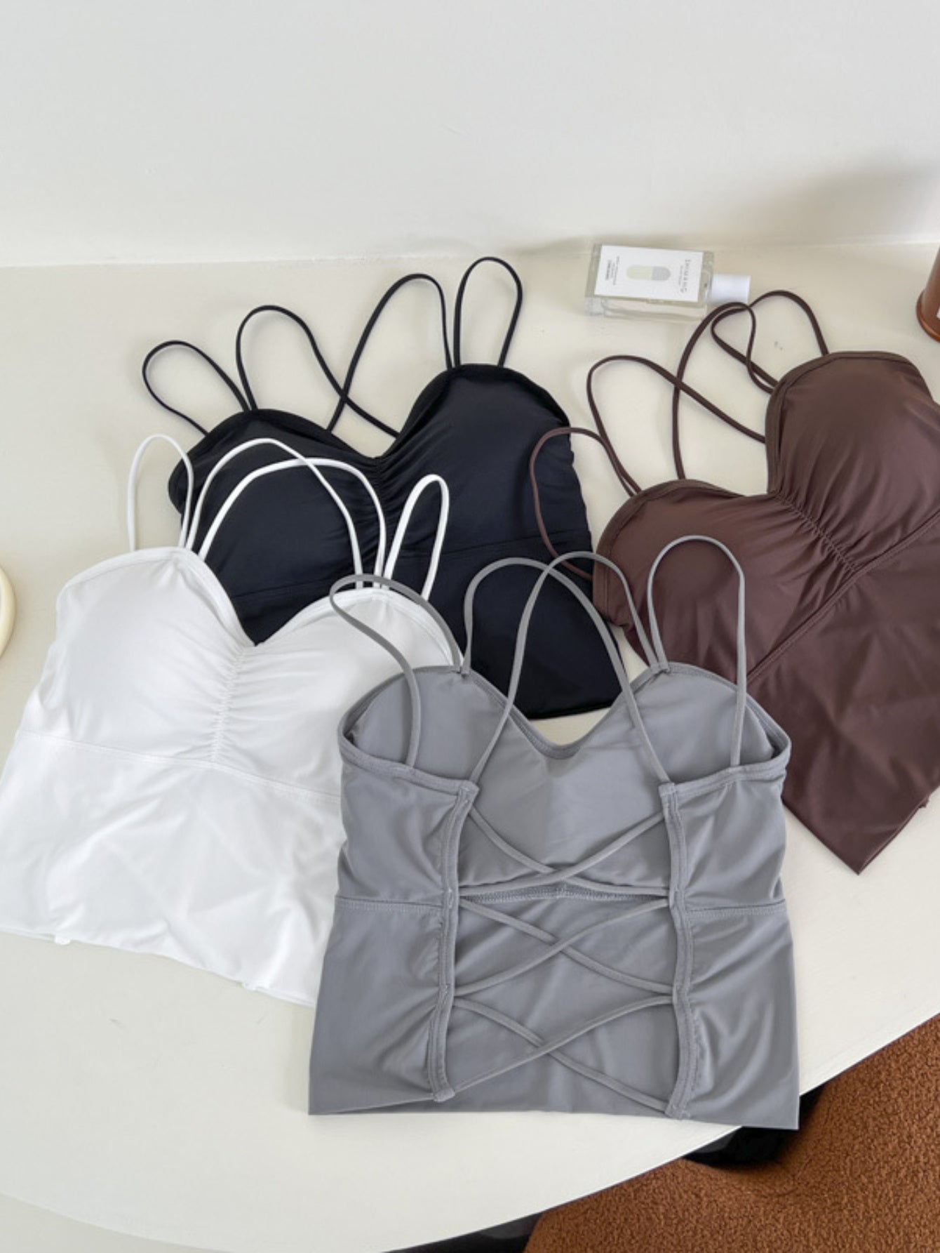 Set of 4 Sexy Lace-Back Camisoles