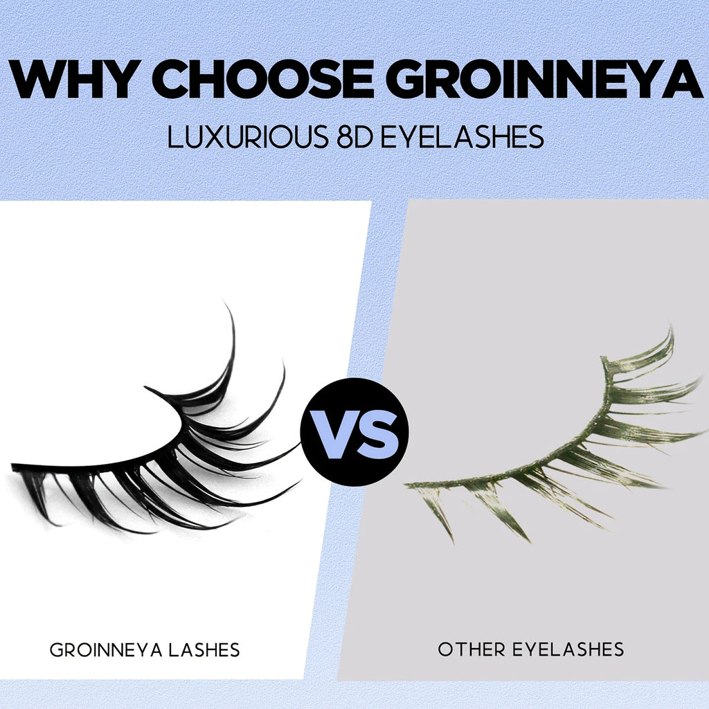 6 Pairs Cartoon Eyelashes