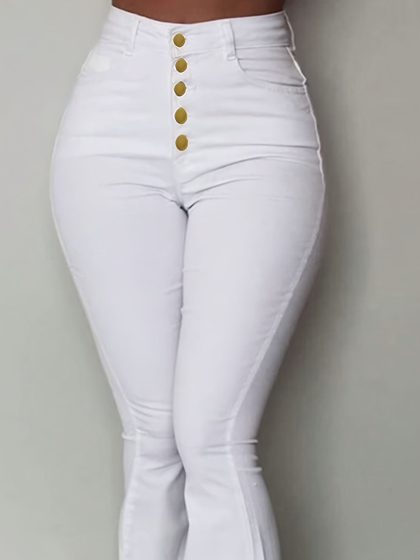 High Waisted Stretch Bootcut Jeans