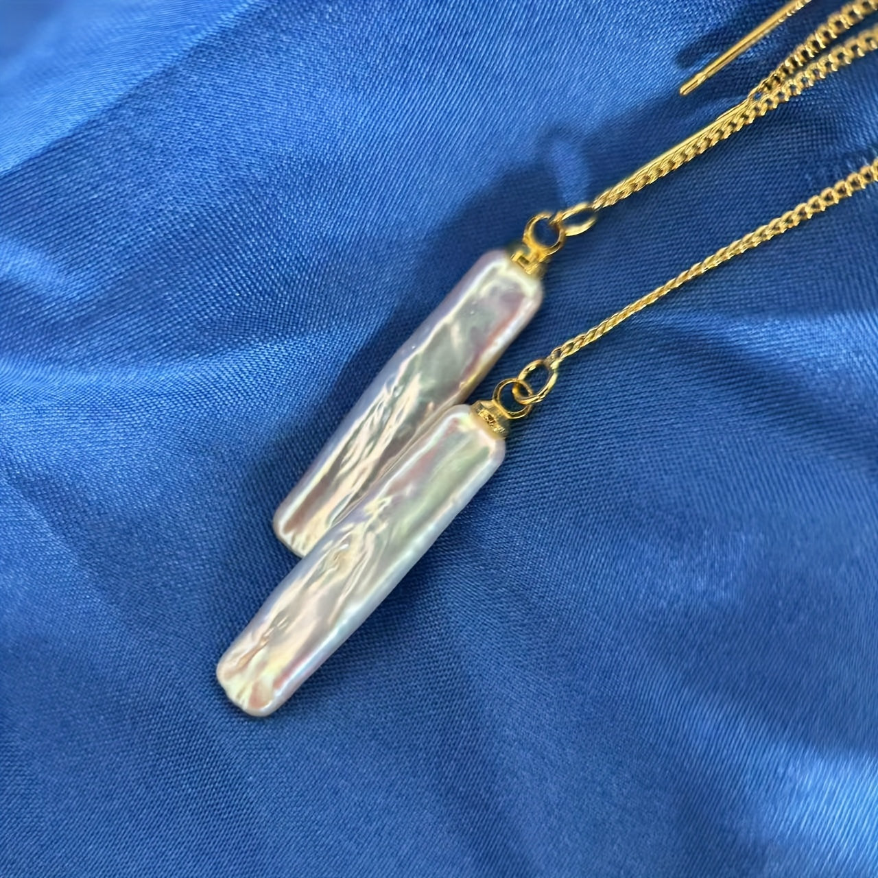 Pearls Tassel Drop Earrings