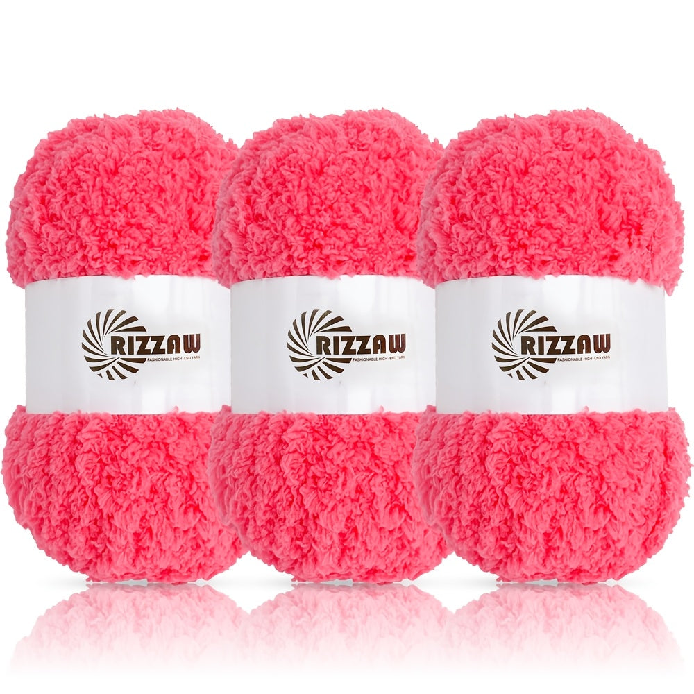 {3-Pack} Coral Fleece Soft Yarn