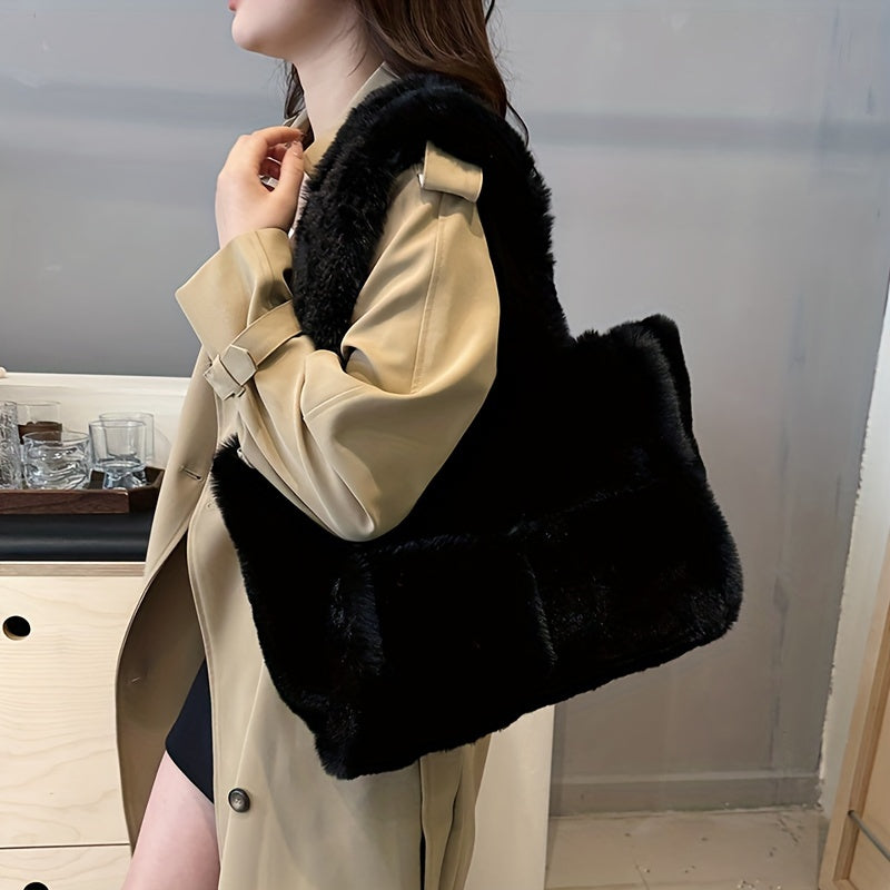 Faux Fur Shoulder Bag