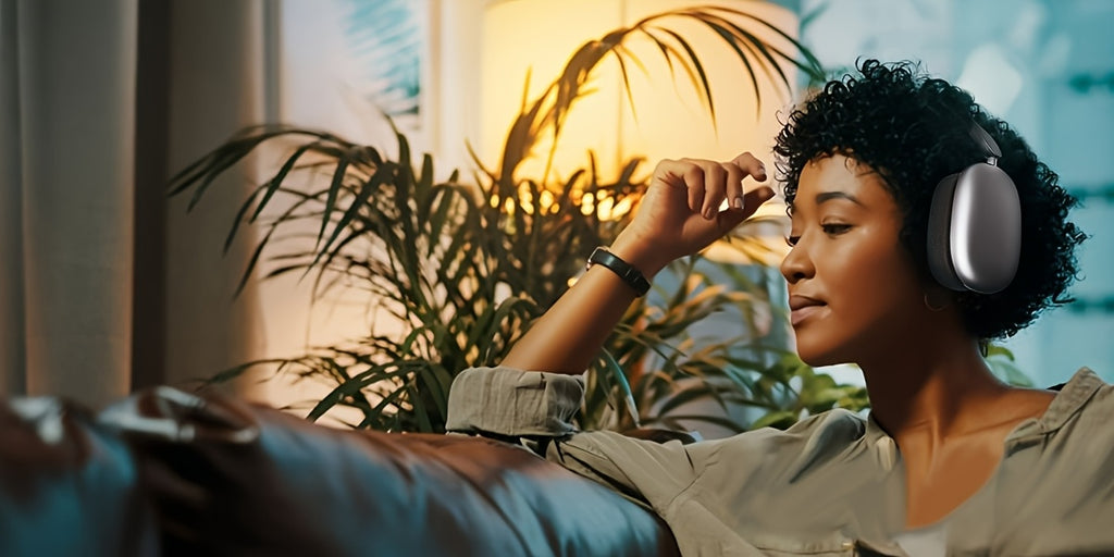 Over Ear Wireless Headphones Noise Canceling Hi-Res Audio, 48H Playtime, Foldable, Breathable Soft Earpads