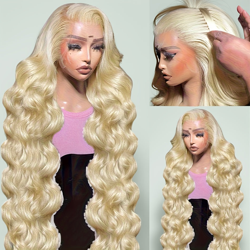 Blonde Human Hair Body Wave HD Lace Wig