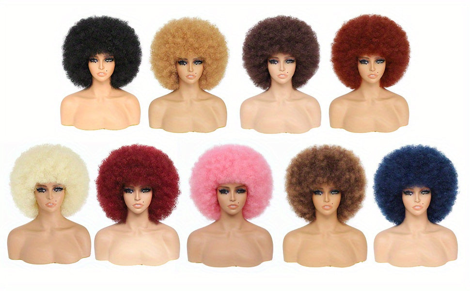 Large Bouncy Afro Kinky Curly Wig