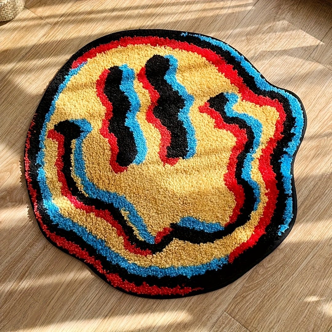 Blue & Yellow Twisted Face Mat