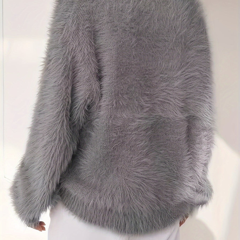 Faux Fur Mink-like Pullover Sweater