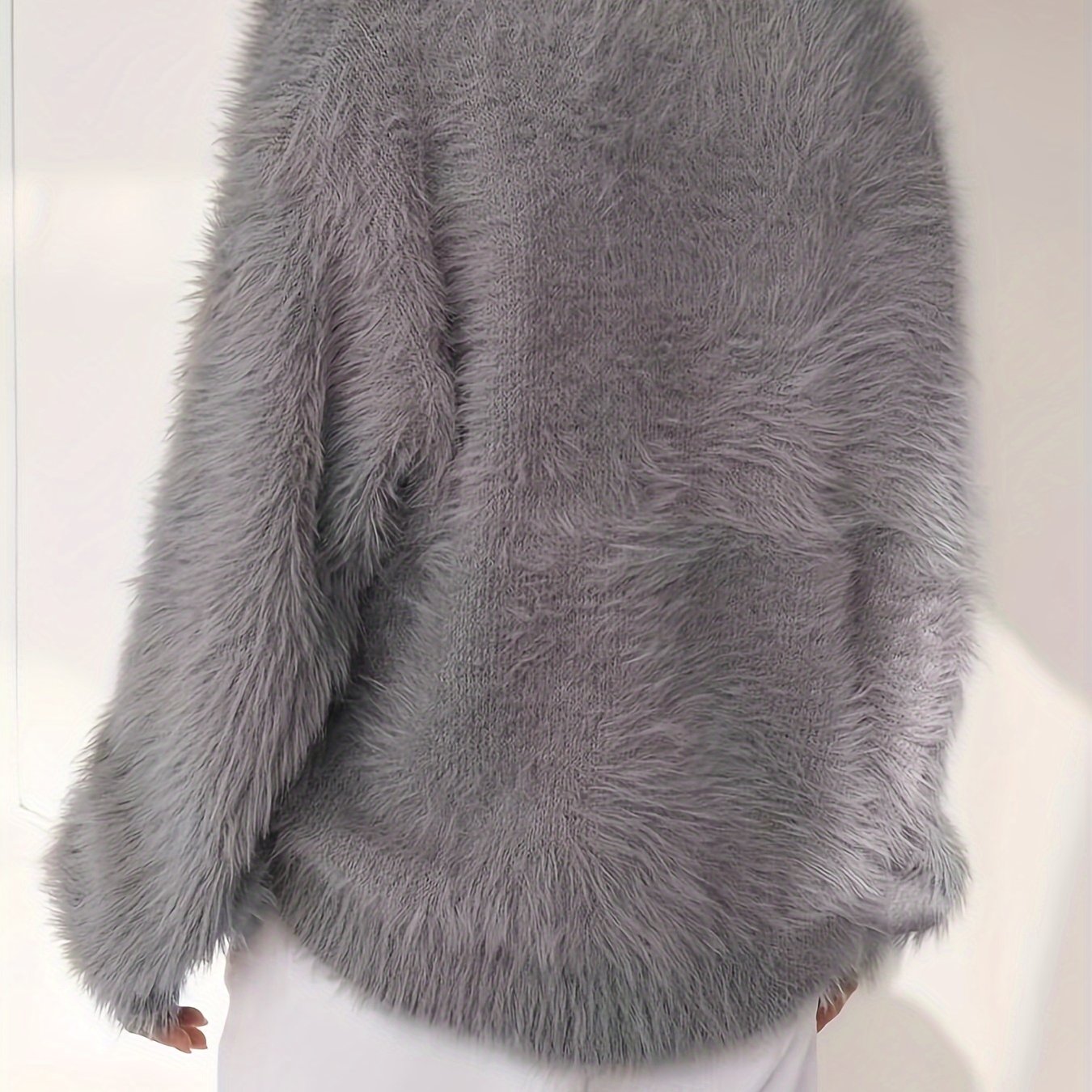 Faux Fur Mink-like Pullover Sweater