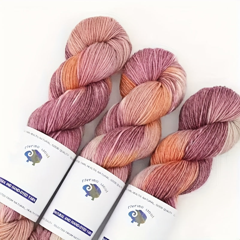 {3pcs} Hand-dyed Wool Yarn