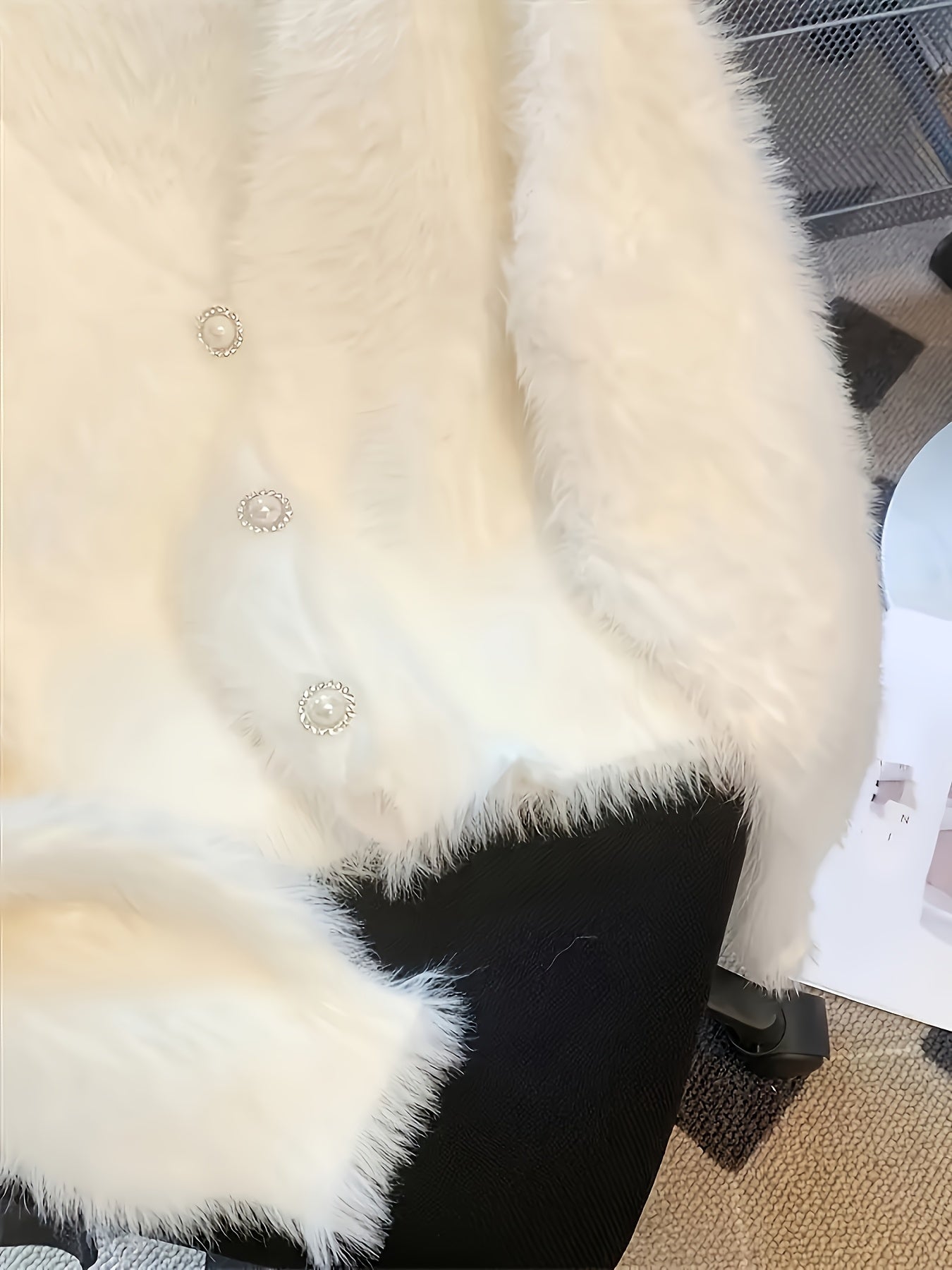 Faux Mink Cardigan
