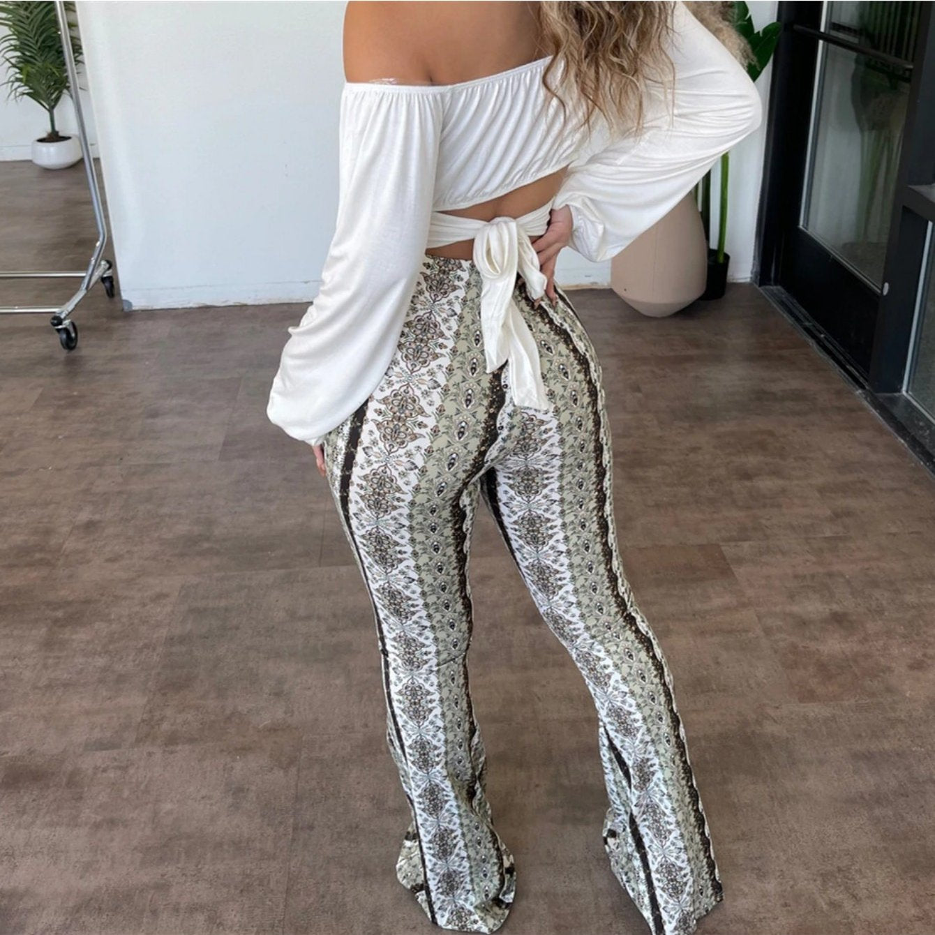 Women's High Stretch Leggings, Slim Fit Printed Pants for Women