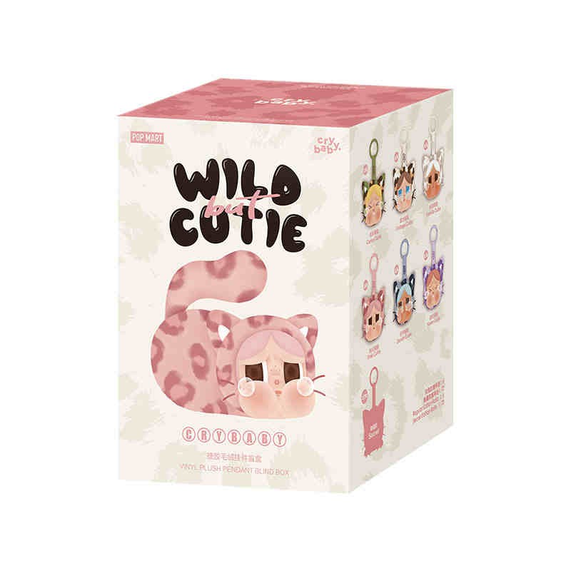 POPMART CRYBABY Wild But Cutie Series Mystery Box Plush Pendant Toys