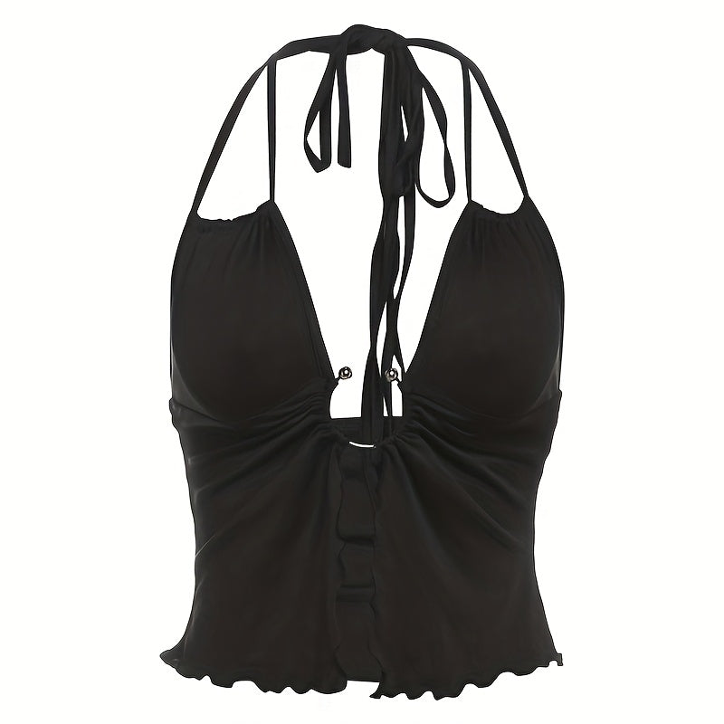 Halter Neck Crop Top