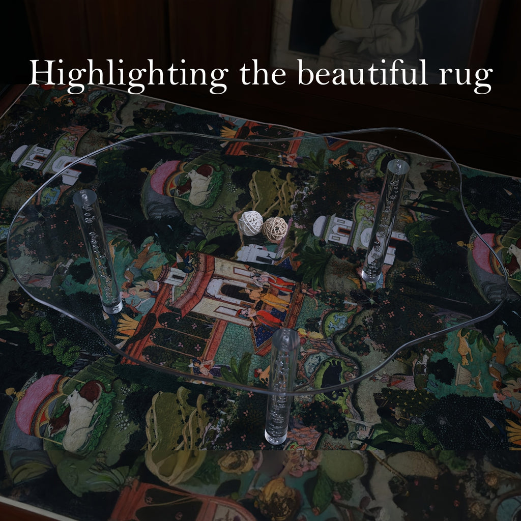 39.2'' Clear Acrylic Coffee Table