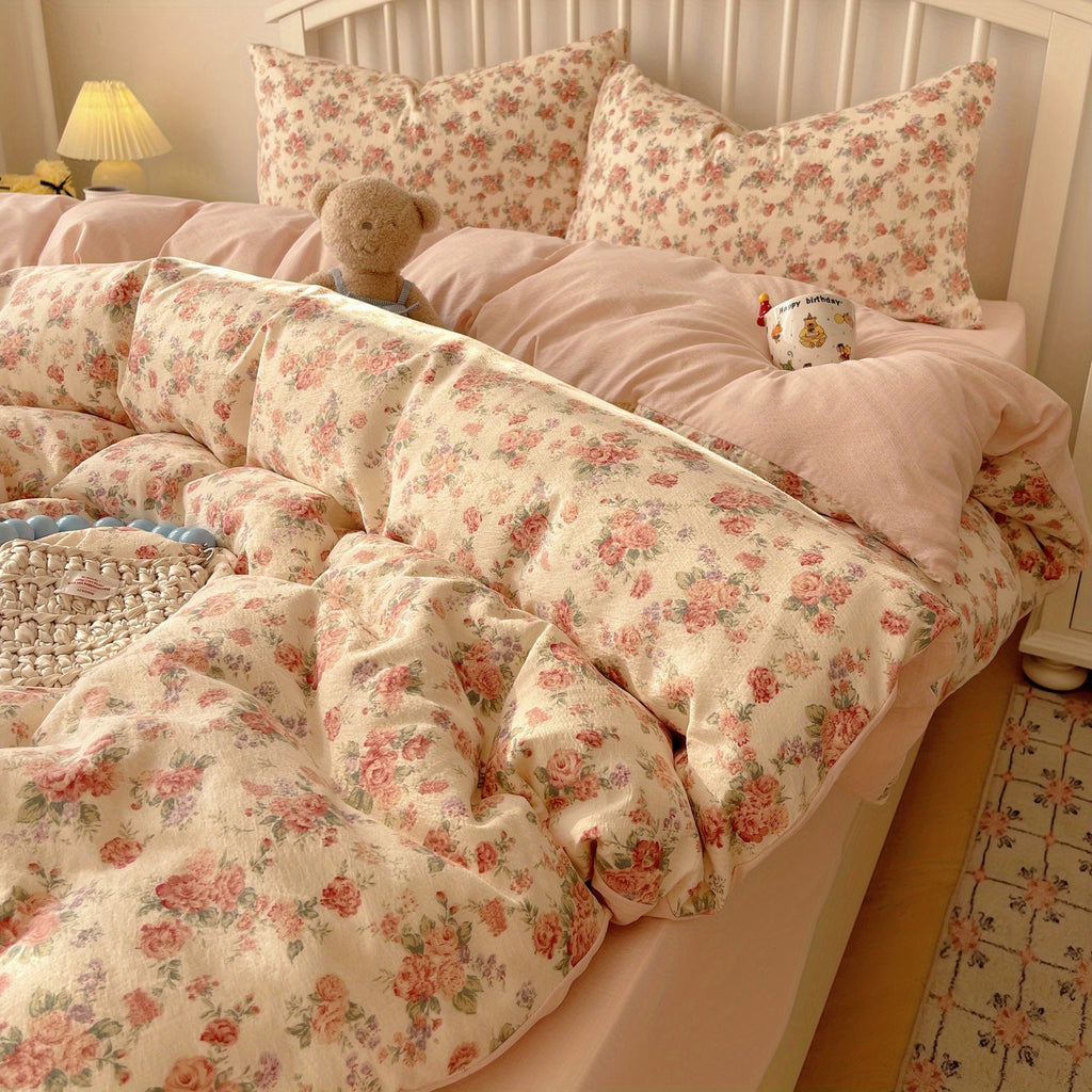 Rose Floral Bedding Set