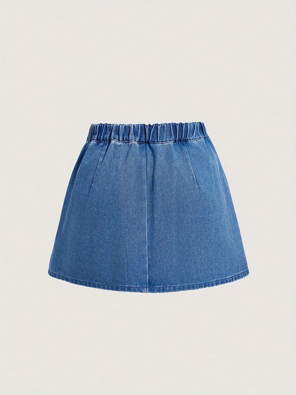 High Stretch Denim Skirt Irregular Bow Short Jean Skirt With Zipper
