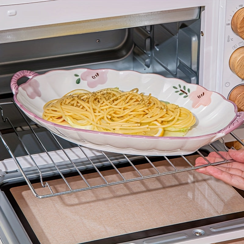 6/8/14pcs Ceramic Tableware, Underglaze Colored Ceramic Tableware Bowls And Plates