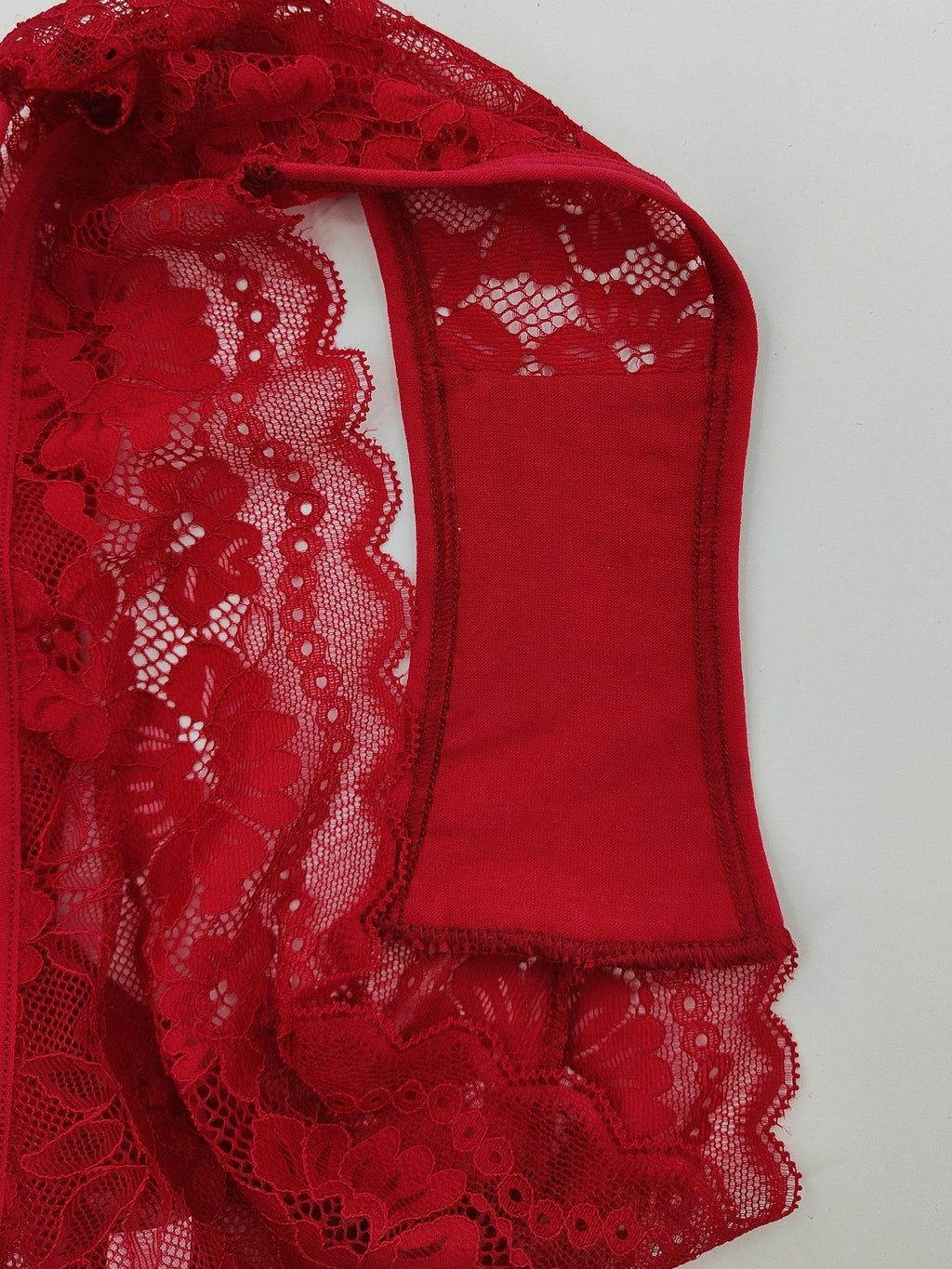 Sheer Jacquard Lace Bikini Panties