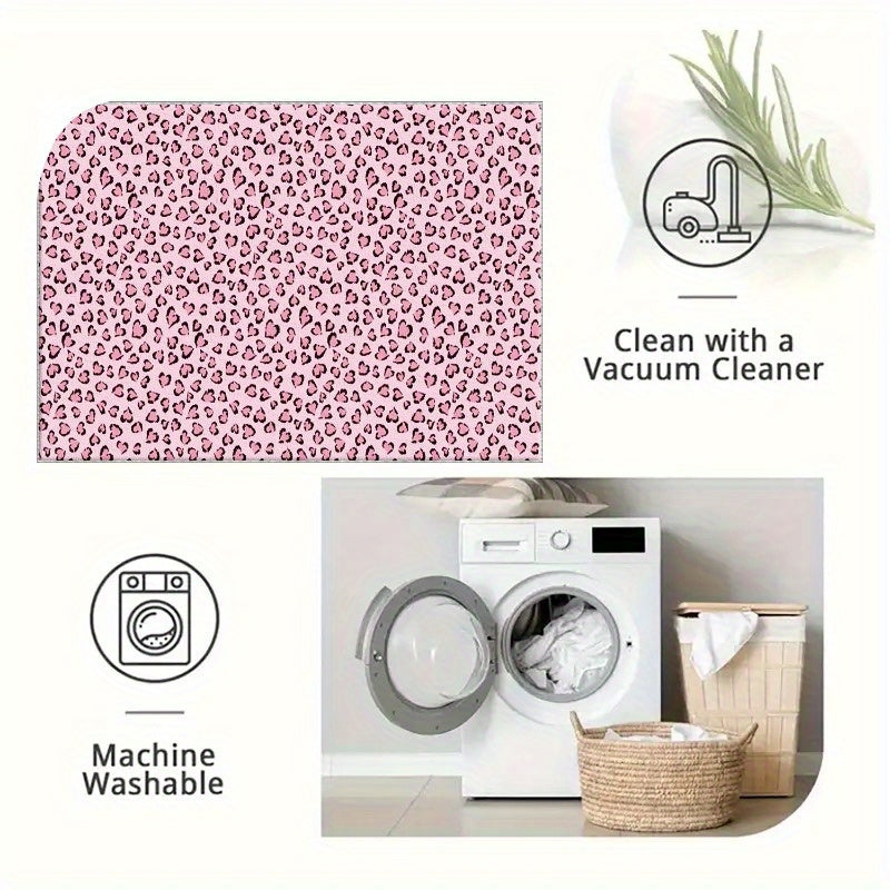 Leopard Print Area Mat