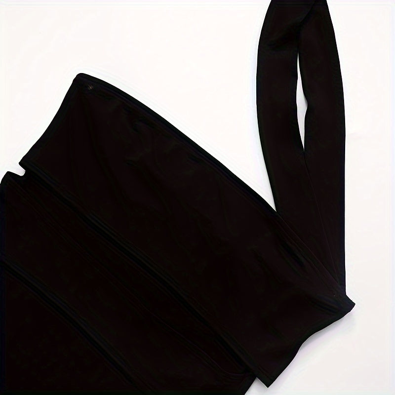 Chic Asymmetric Top with Waist Accent