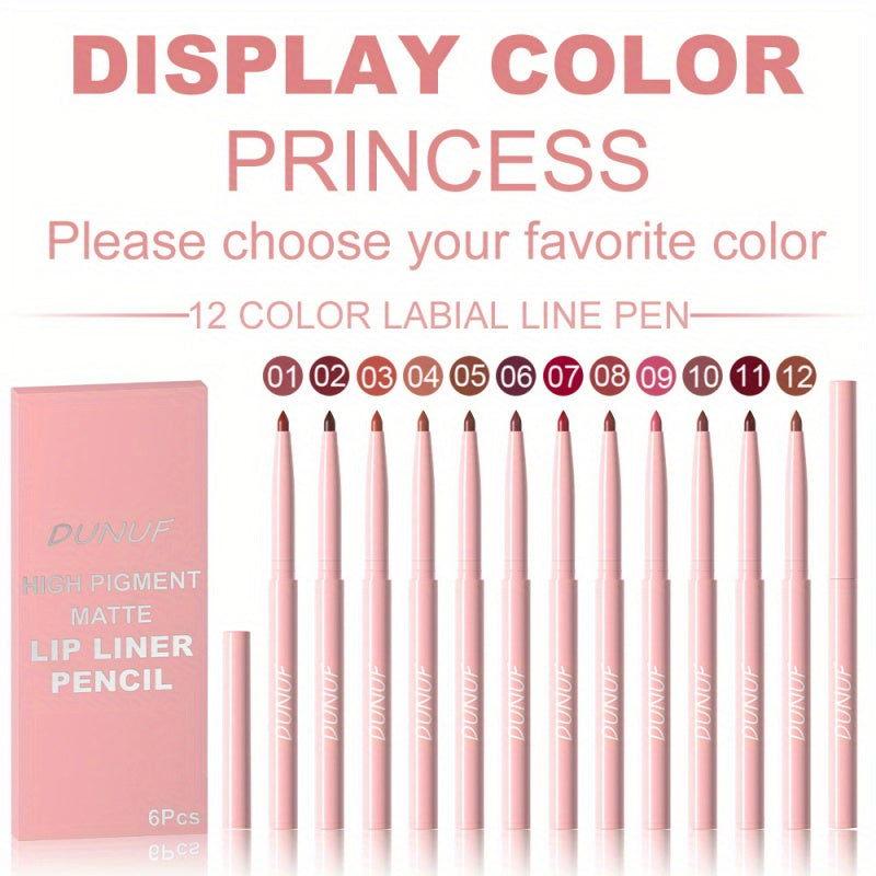 {12pcs} Matte Lip Liner Set