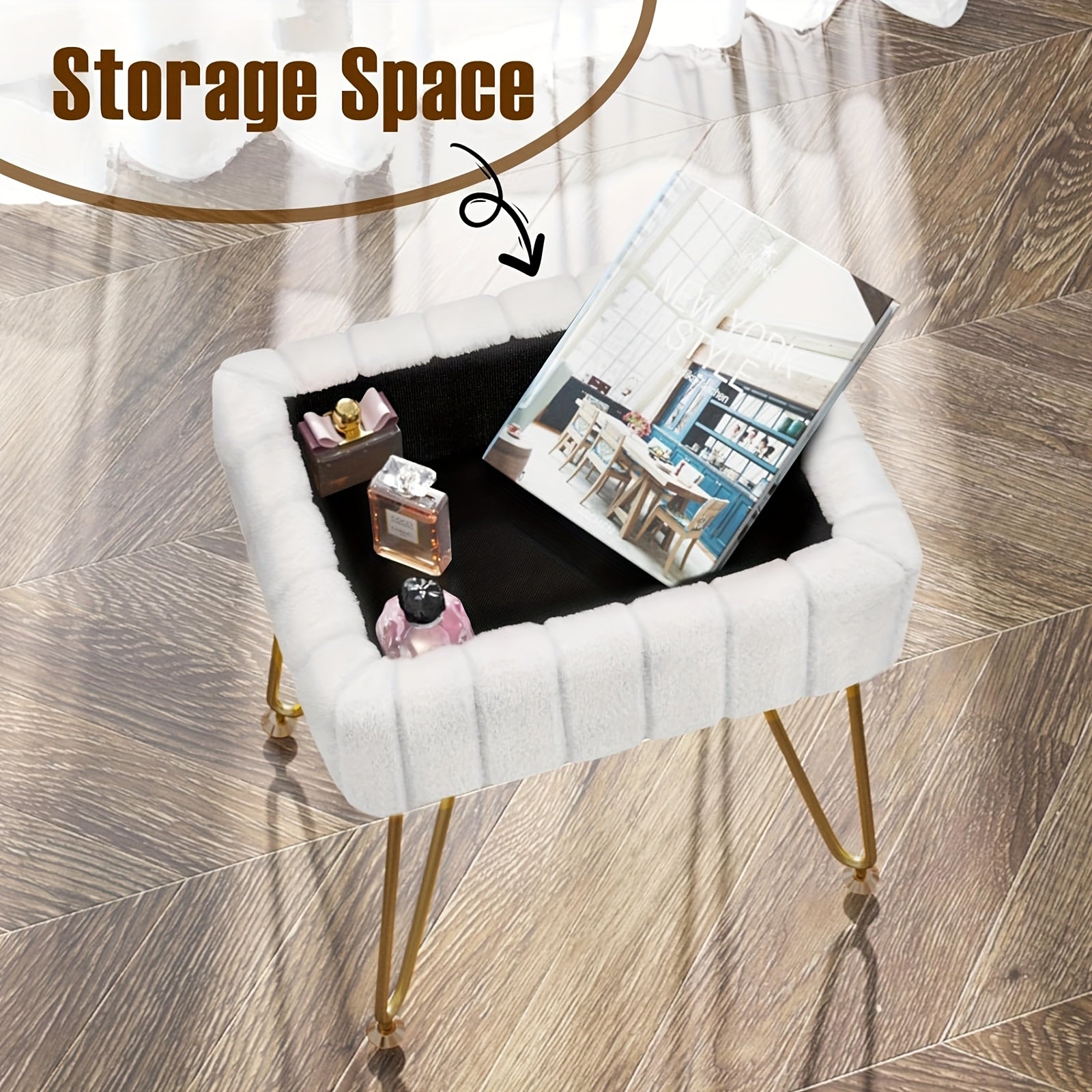 Vanity Chair With Storage