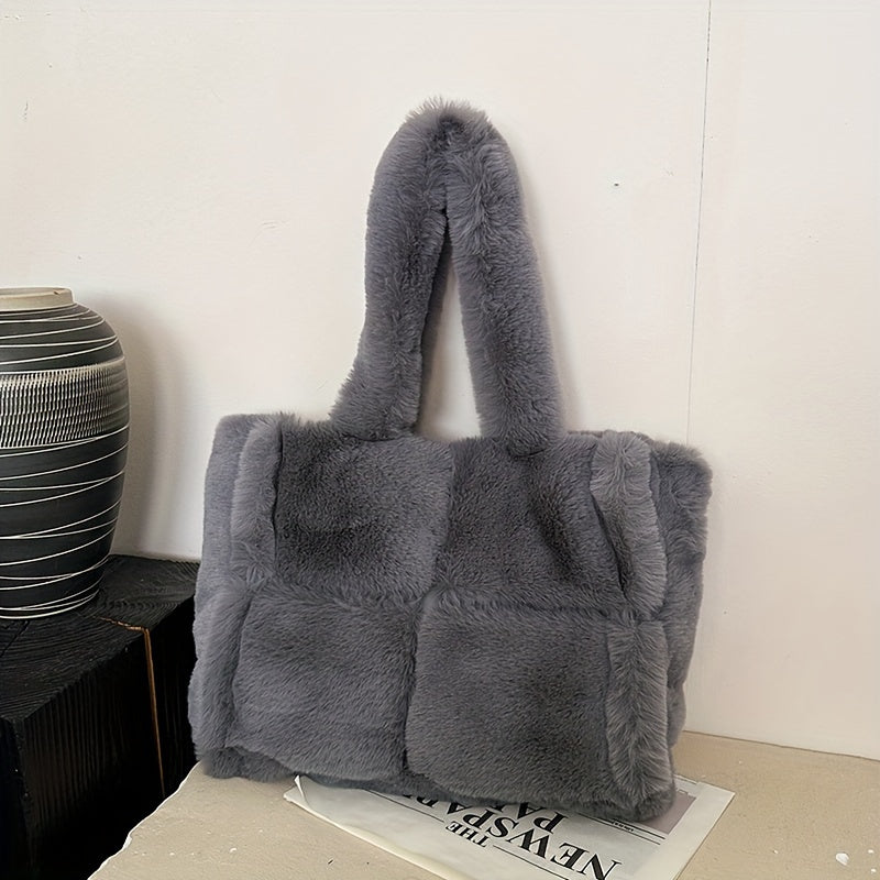 Faux Fur Shoulder Bag