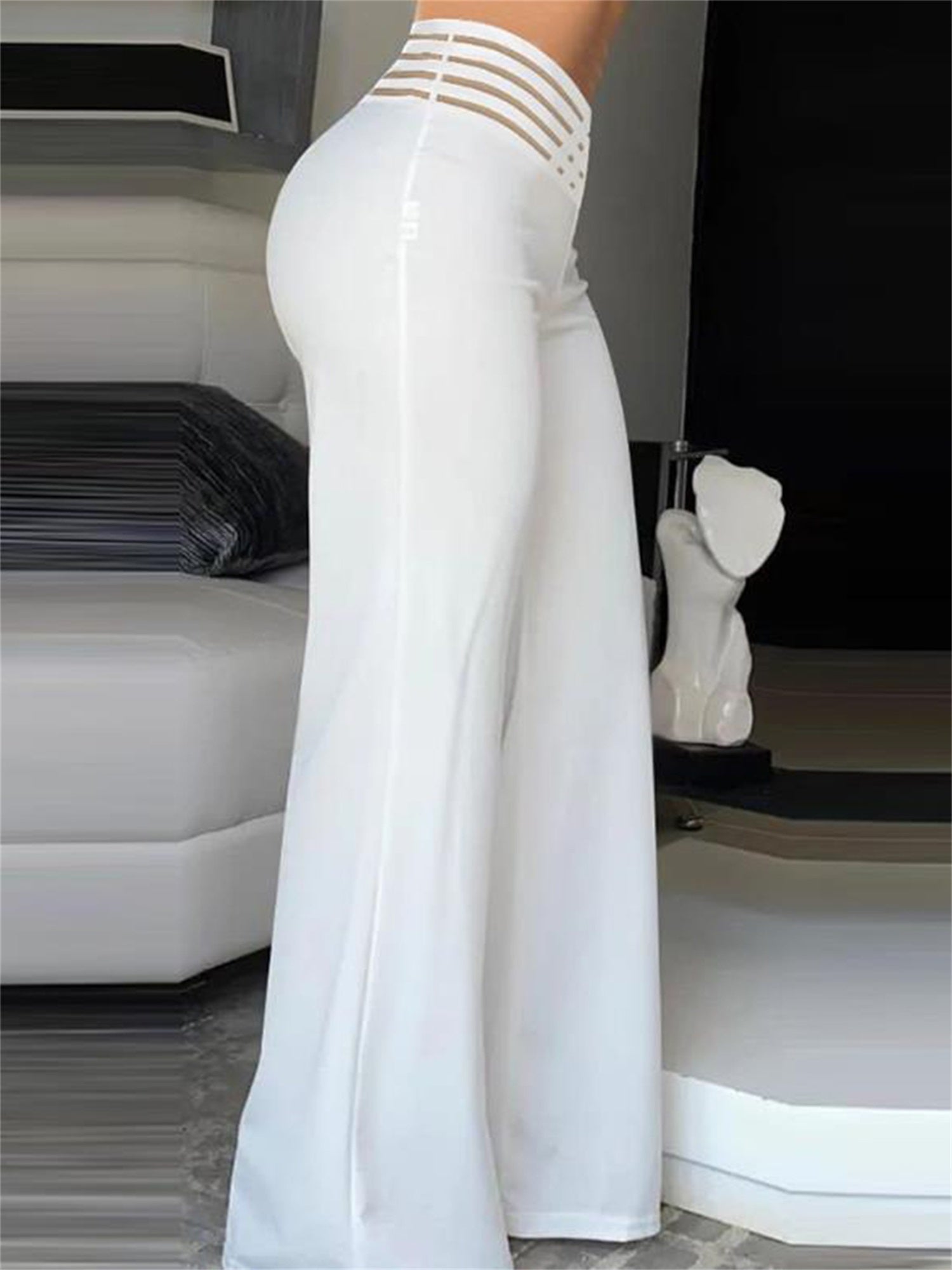 High-Waisted Wide Leg Pants