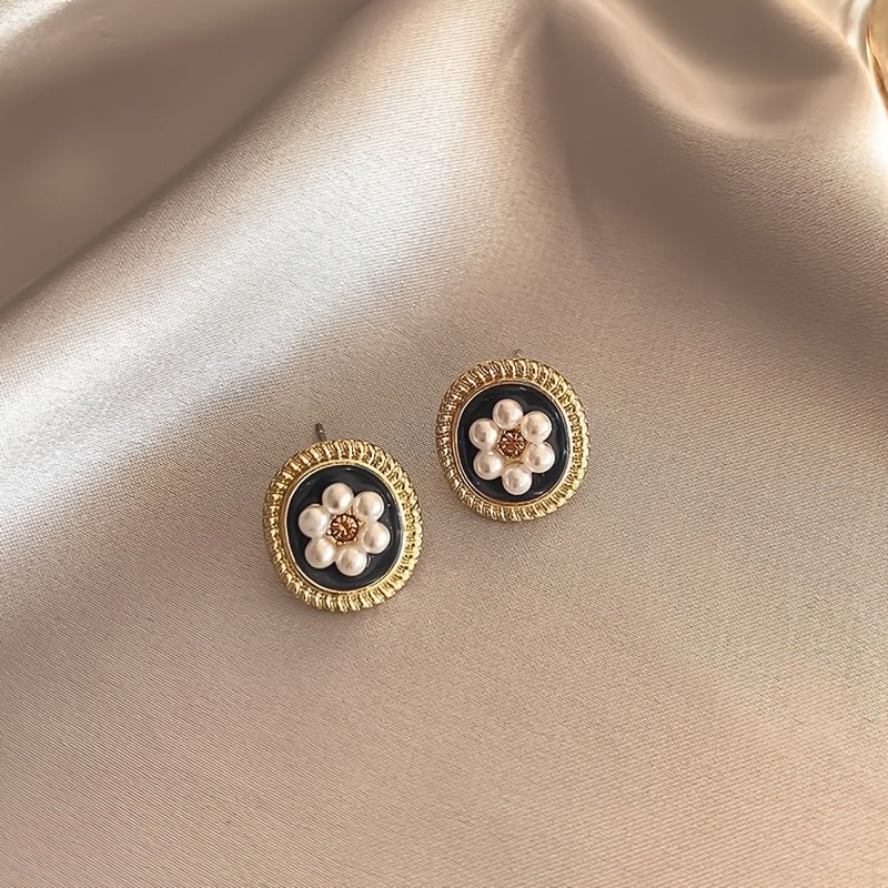 A Set of Five Pairs of Stylish Earrings in Wine Red