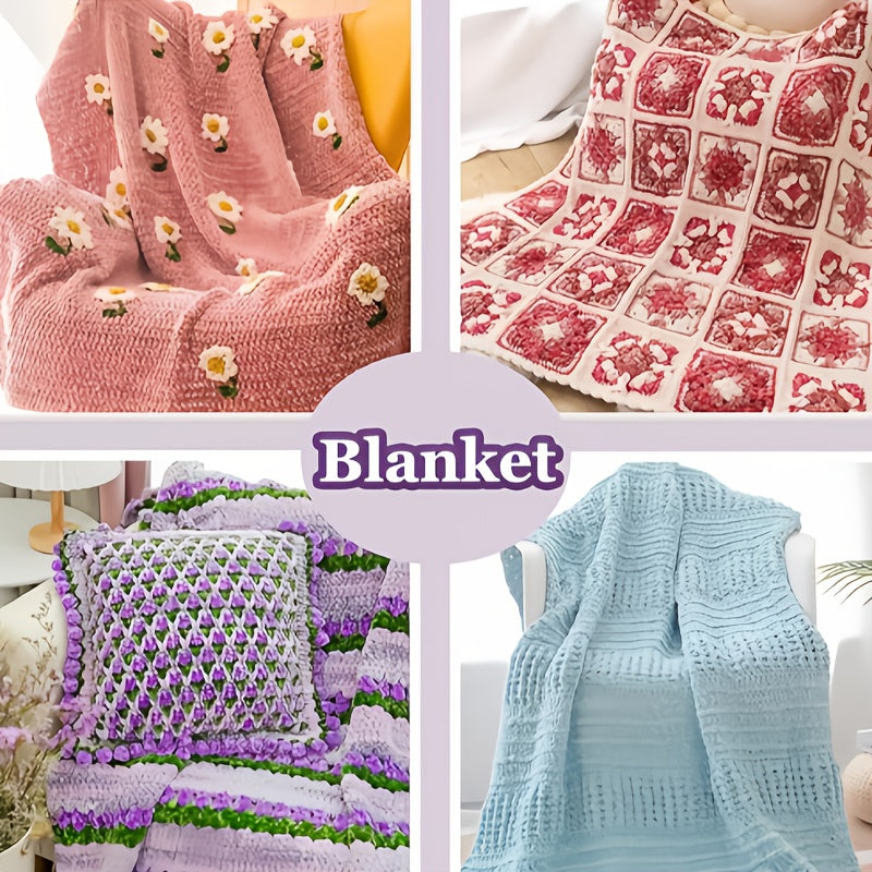 {4pcs} 400g/14.1oz Ultra Soft Fleece Yarn