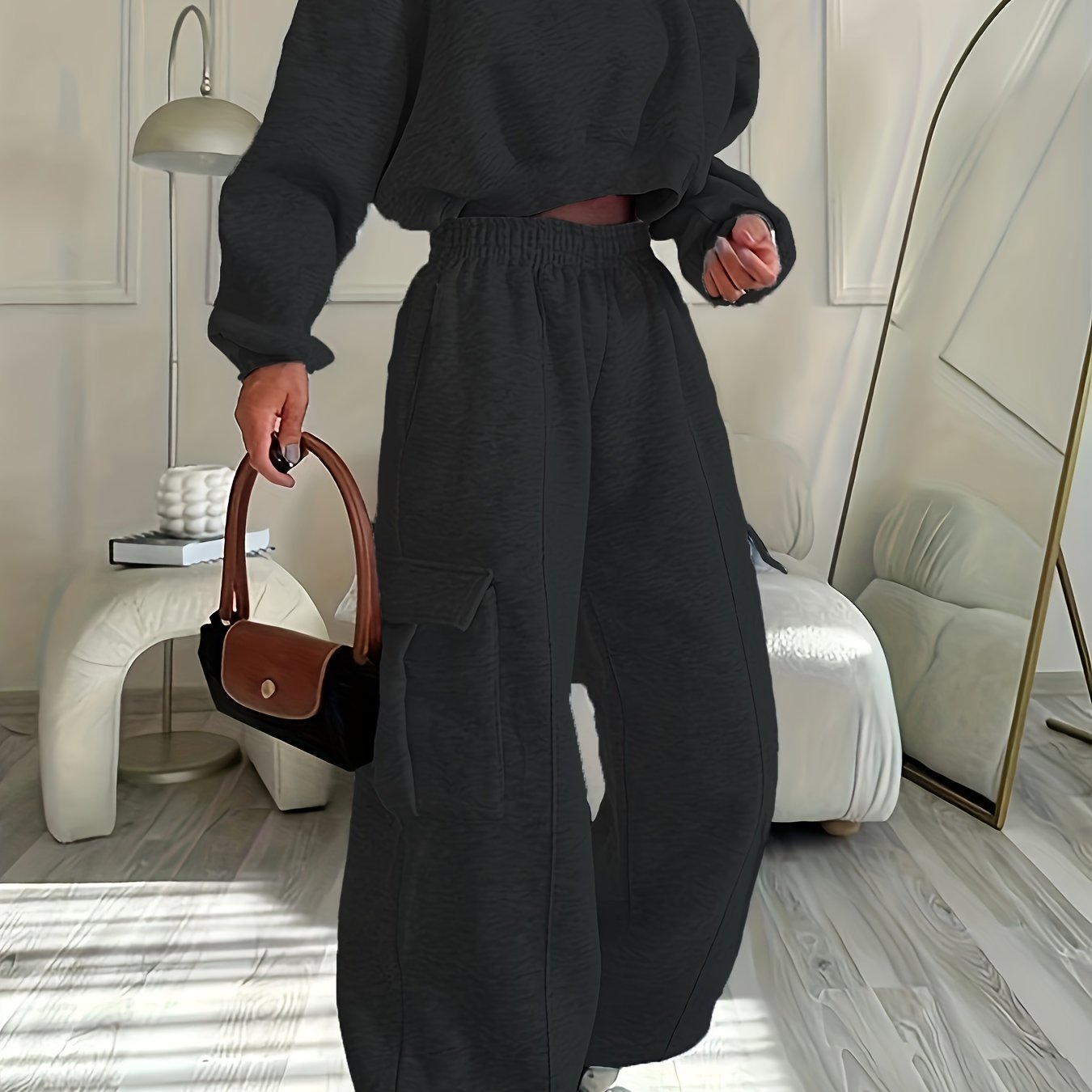 {2pcs} Oversized Athletic Set